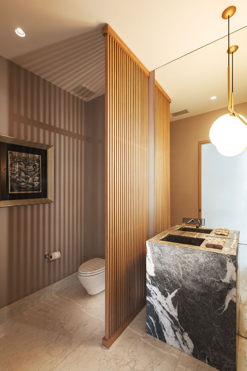 Bathroom Partition Walls
 Azul Celeste Gave This Family Home A Warm And Relaxed