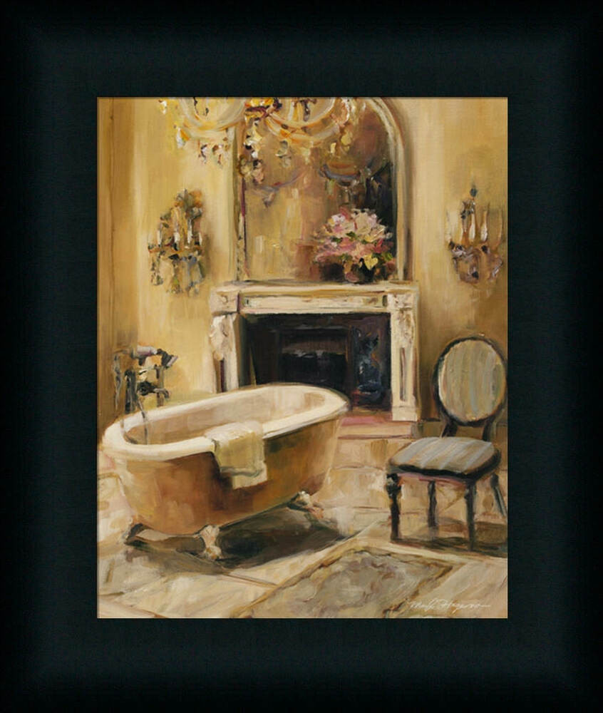 Bathroom Prints For Wall
 French Bath I Marilyn Hageman Bathroom Spa Framed Art