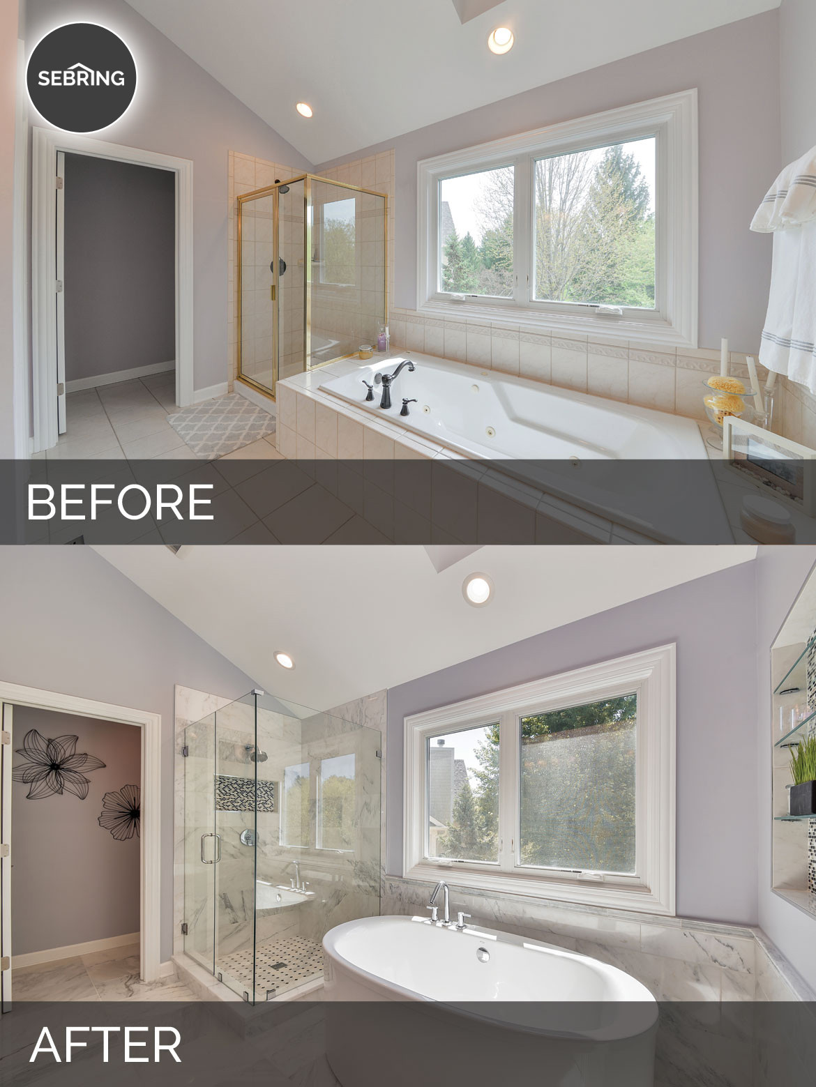 Bathroom Remodel Before And After
 Doug & Natalie s Master Bath Before & After