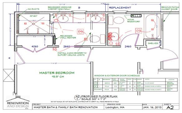Bathroom Remodel Planner
 Lexington MA Bathroom Remodel Design Plan