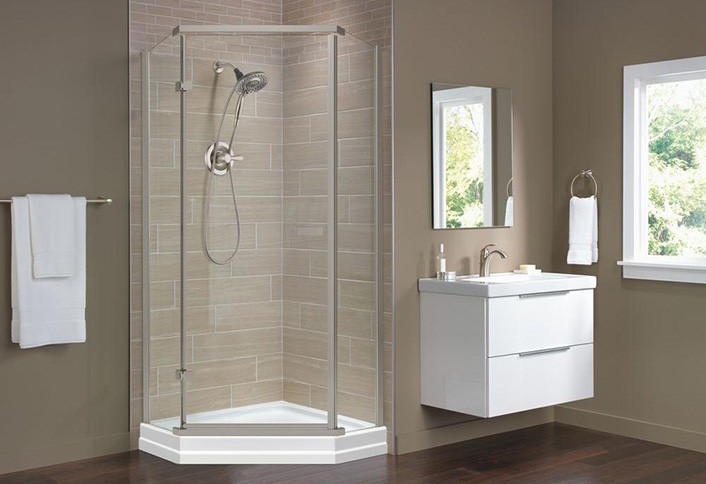 Bathroom Shower Ideas Home Depot
 Shower Base and Wall Replacement at The Home Depot