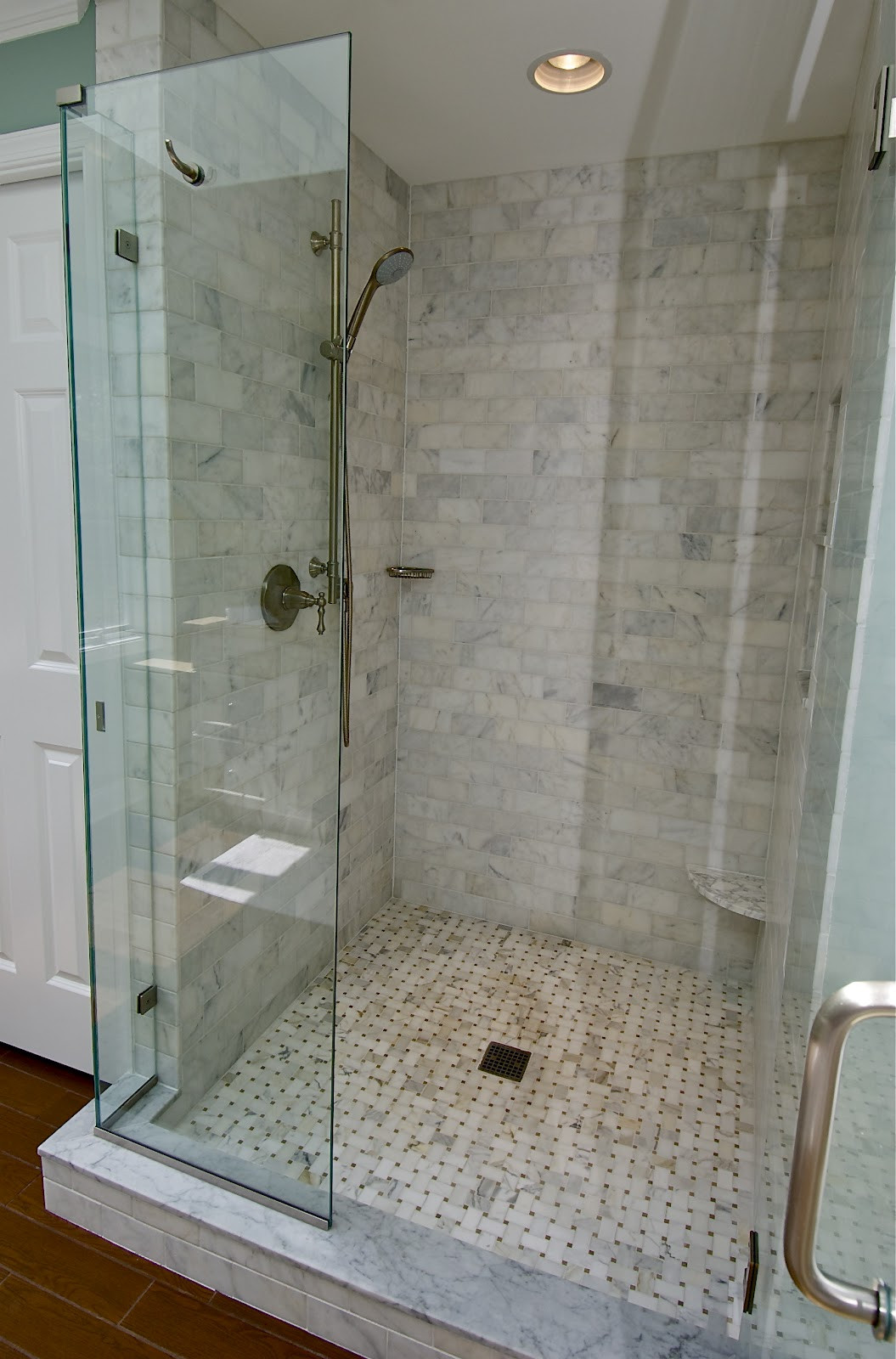 Bathroom Shower Tiles Ideas
 Marble Subway Tile Shower fering the Sense of Elegance