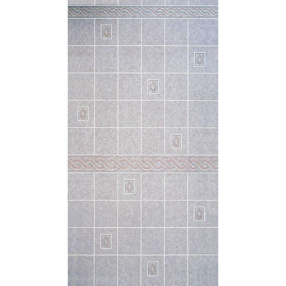 Bathroom Tile Board
 Shop DPI Aquatile 1 8 in x 4 ft x 8 ft Alicante Tile