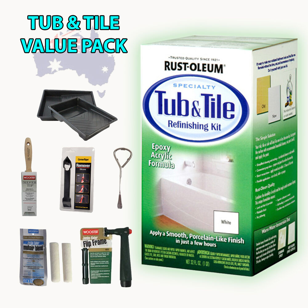 Bathroom Tile Paint Kit
 RUSTOLEUM Rust Oleum Tub & Tile Refinishing plete Value
