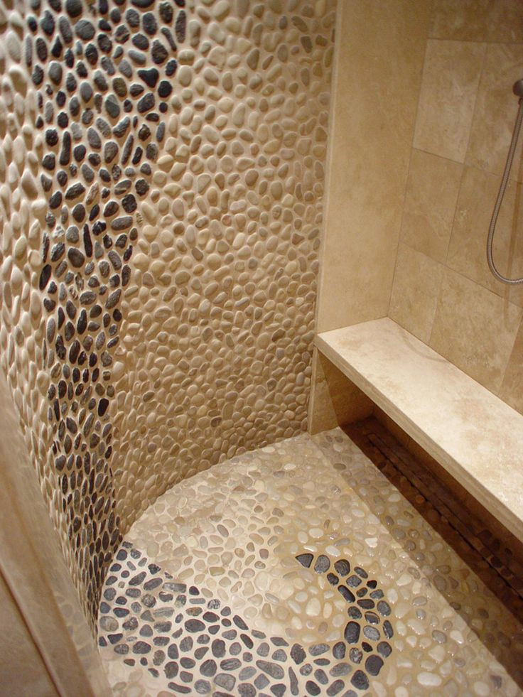 Bathroom Tile Sheets
 River Rock Tile Sheets – HomesFeed