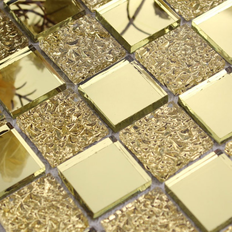 Bathroom Tile Sheets
 Glass mirror mosaic tile sheets gold mosaic bathroom