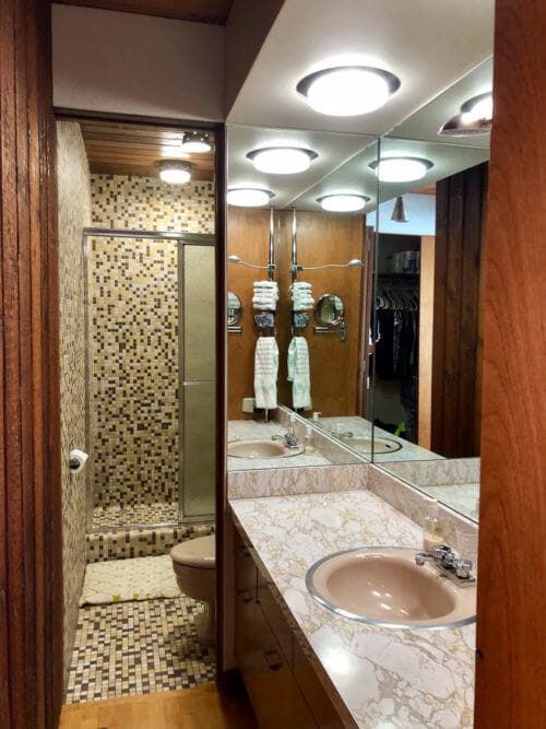 Bathroom Tile Shower
 Mosaic bathroom tiles 3 unique designs in Kim s 1962 house