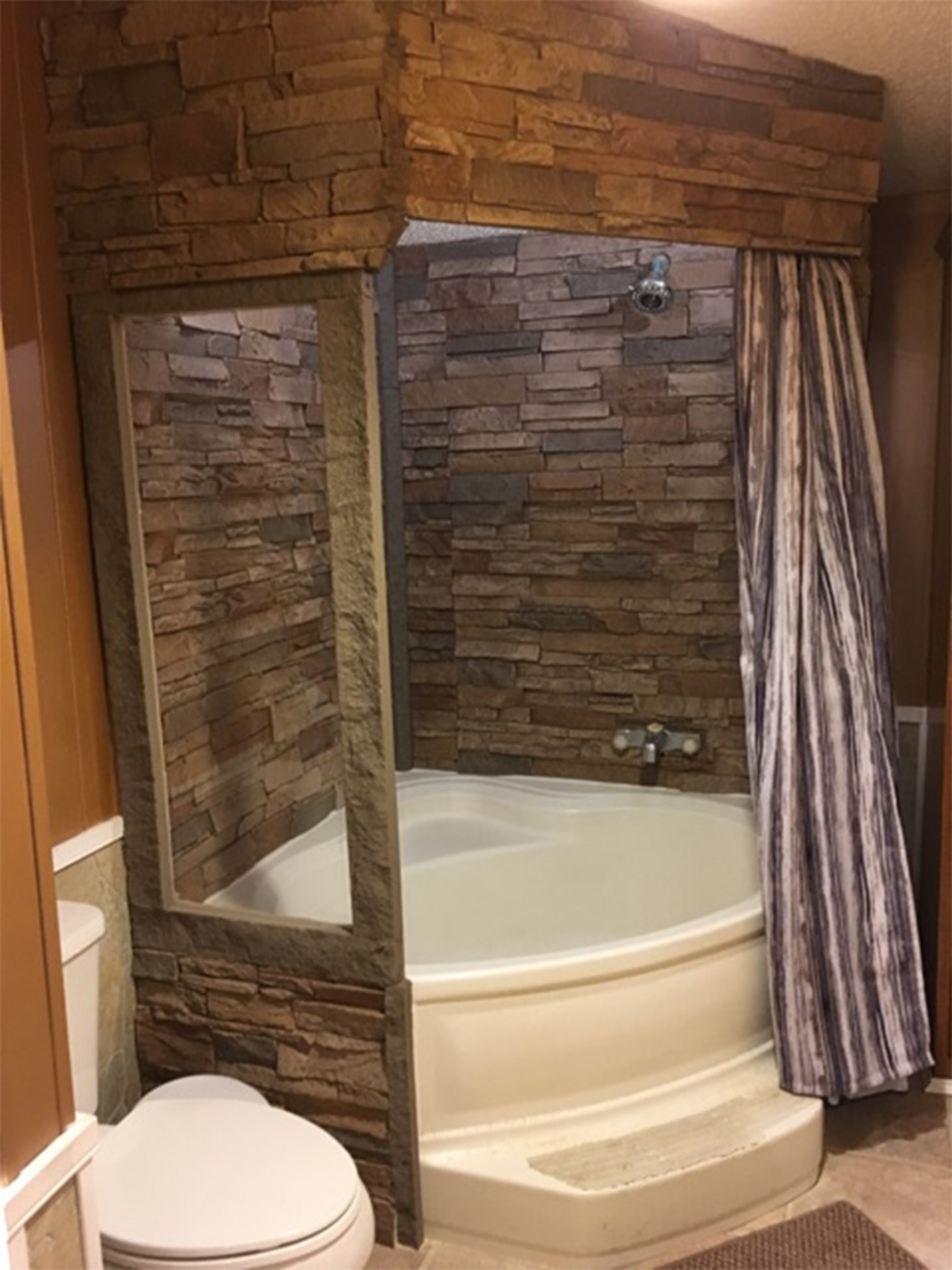Bathroom Tile Shower
 Stacked Stone Shower Walls Twana s Custom Shower