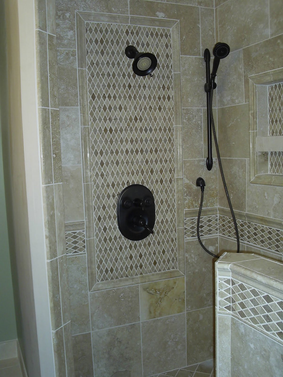 Bathroom Tile Shower
 Maloney Tile and Marble Travertine shower install in