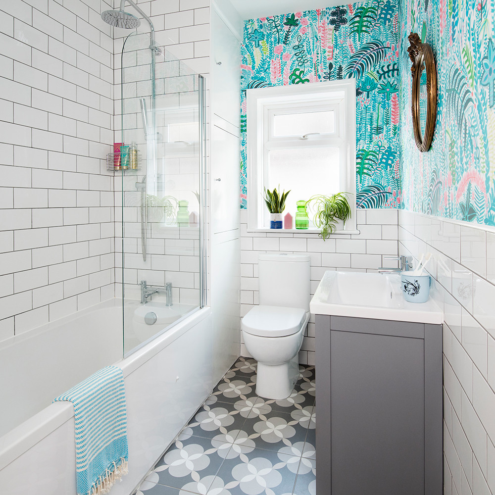Bathroom Tile Wallpaper
 Bathroom wallpaper ideas – Waterproof bathroom walllpaper