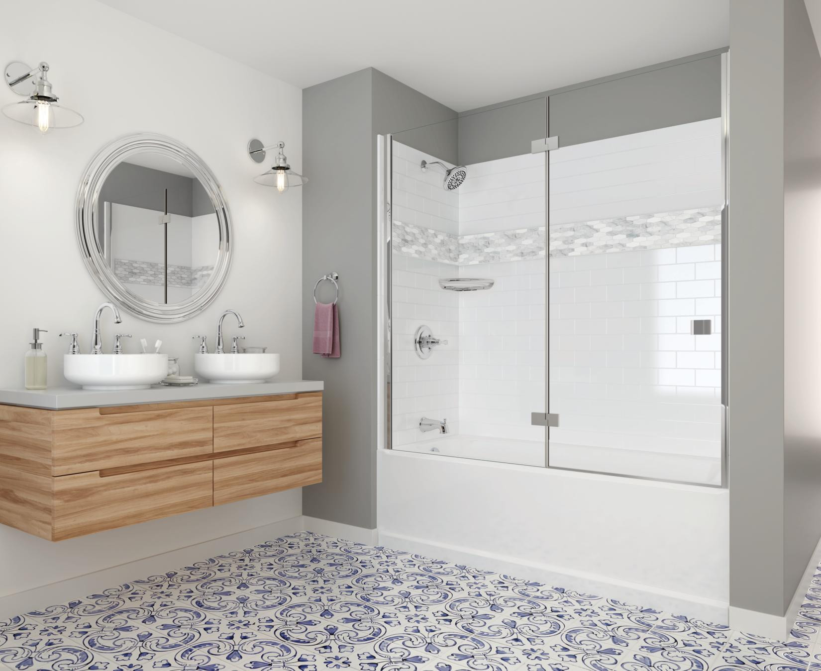 Bathroom Tiles Home Depot
 Delta UPstile Semi Customizable Shower Collection – Bath