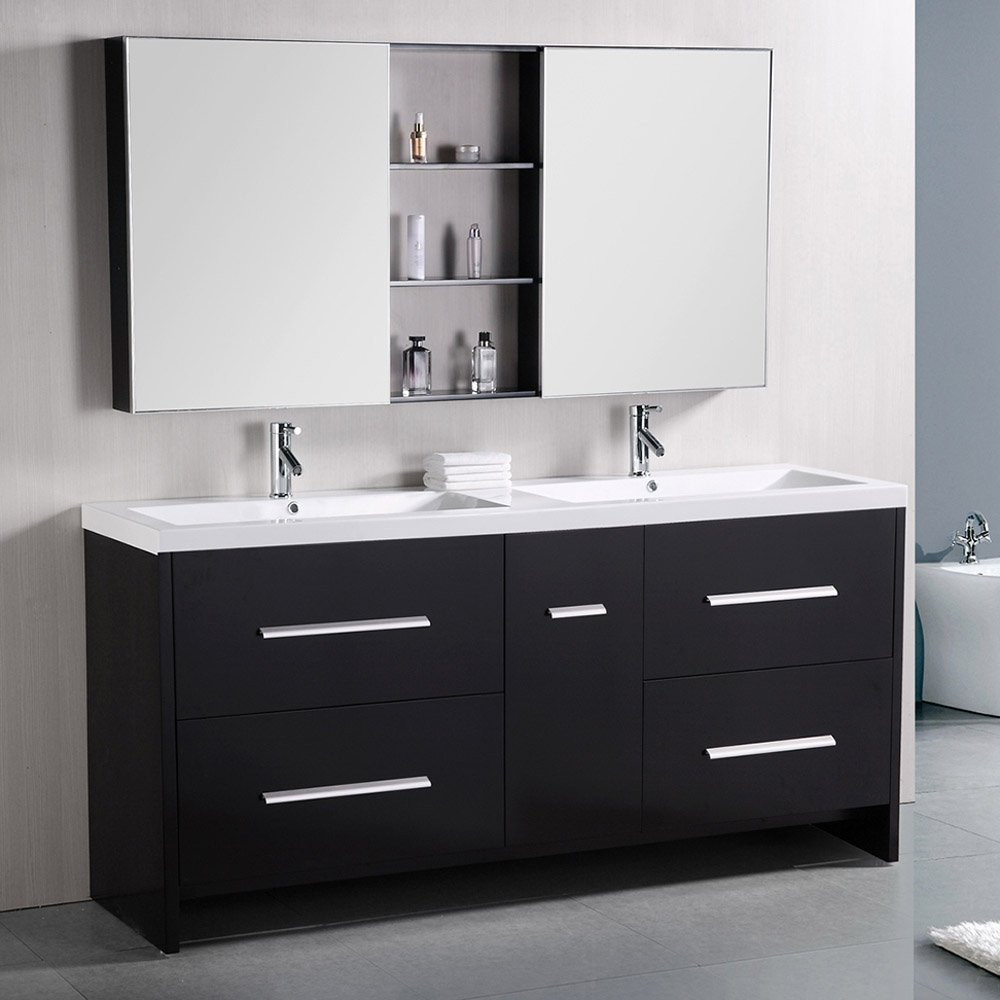 Bathroom Vanities Double Sink
 Donovan 72" Double Sink Vanity Set