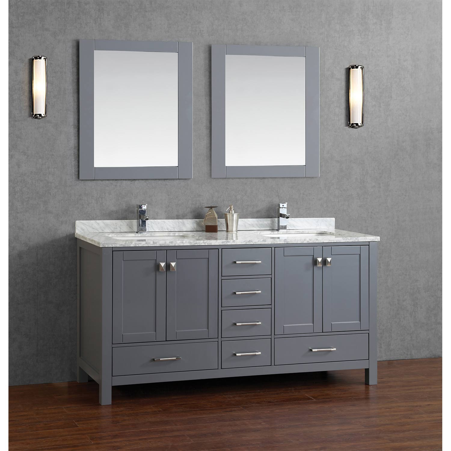 Bathroom Vanities Double Sink
 Buy Vincent 72 Inch Solid Wood Double Bathroom Vanity in