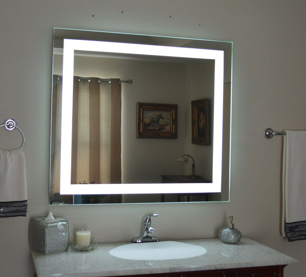 Bathroom Vanity Mirror
 Lighted bathroom vanity mirror led wall mounted 48