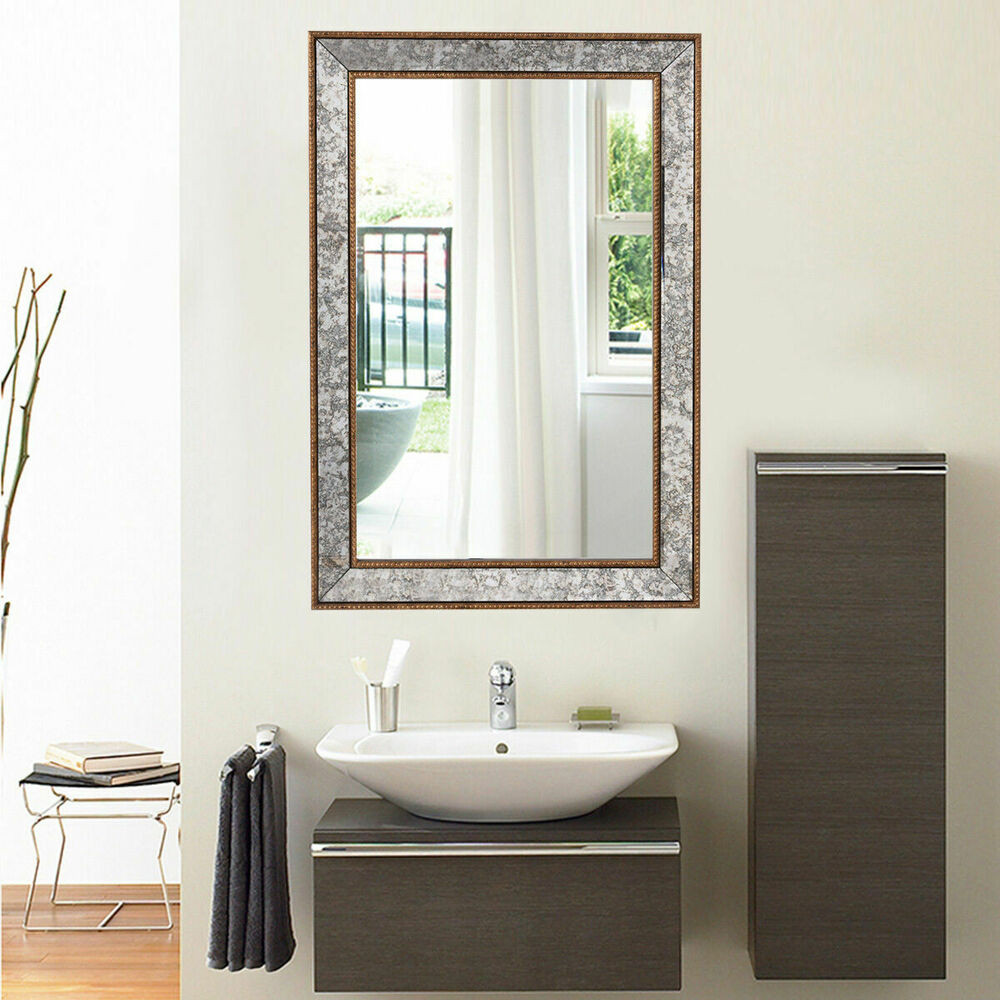 Bathroom Vanity Mirror
 36" Wall Mirror Beveled Rectangle Vanity Bathroom