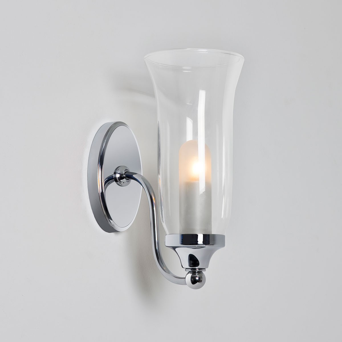 Bathroom Wall Lamp
 Astro Biarritz Polished Chrome Bathroom Wall Light at UK