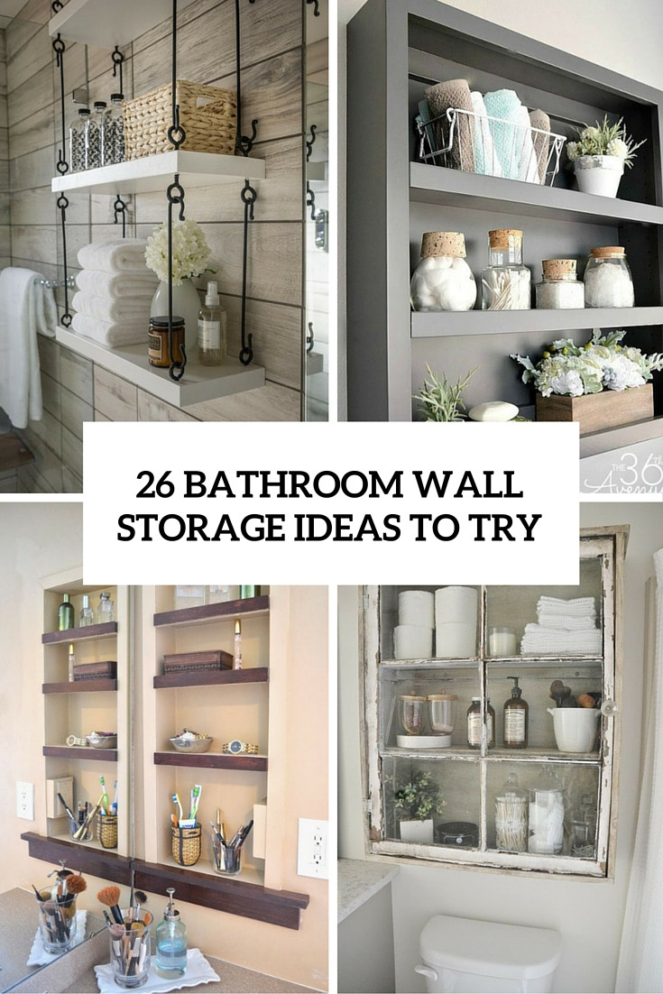 Bathroom Wall Shelves Ideas
 26 SImple Bathroom Wall Storage Ideas Shelterness