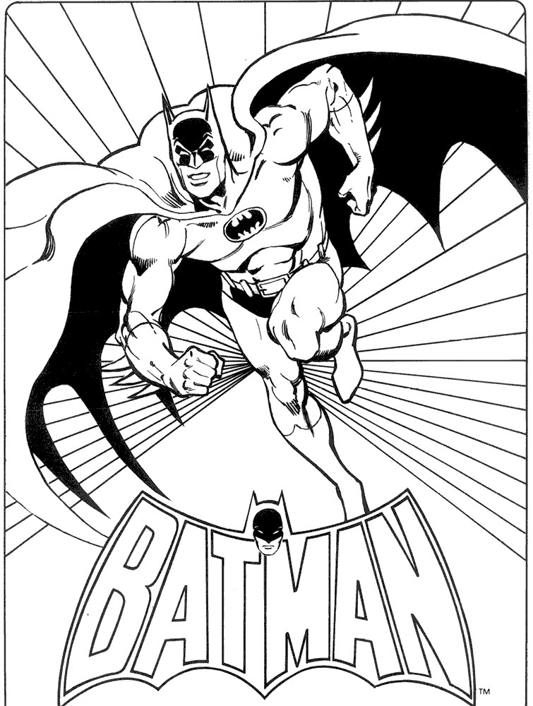 Batman Coloring Pages For Kids
 Batman Super Hero Cartoon Coloring Pages