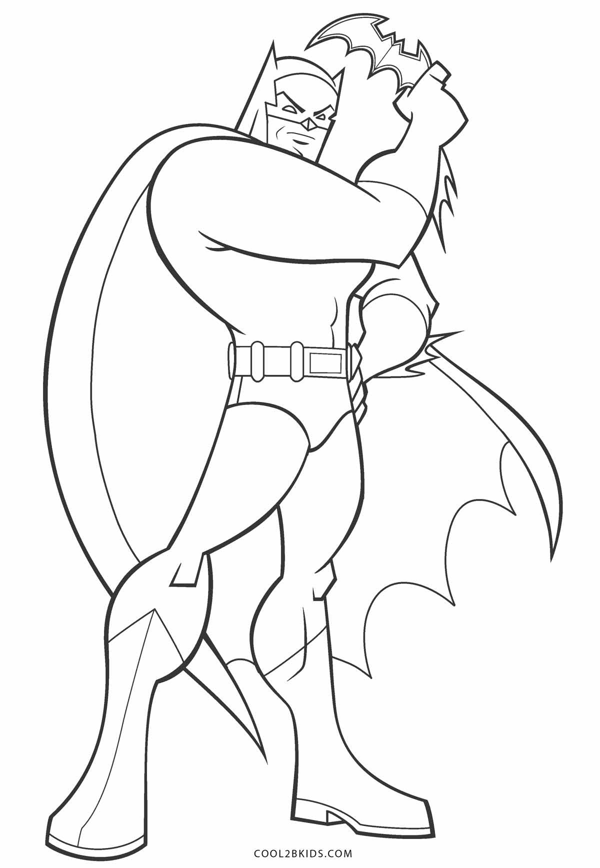 Batman Coloring Pages For Kids
 Free Printable Batman Coloring Pages For Kids