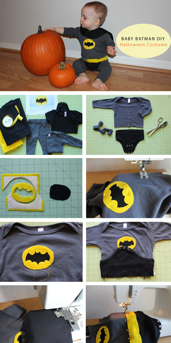 Batman Costume DIY
 DIY Baby Batman Halloween Costume