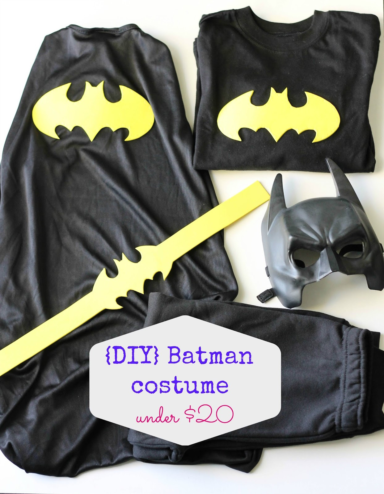 Batman Costume DIY
 This Happy Life DIY hallween costumes