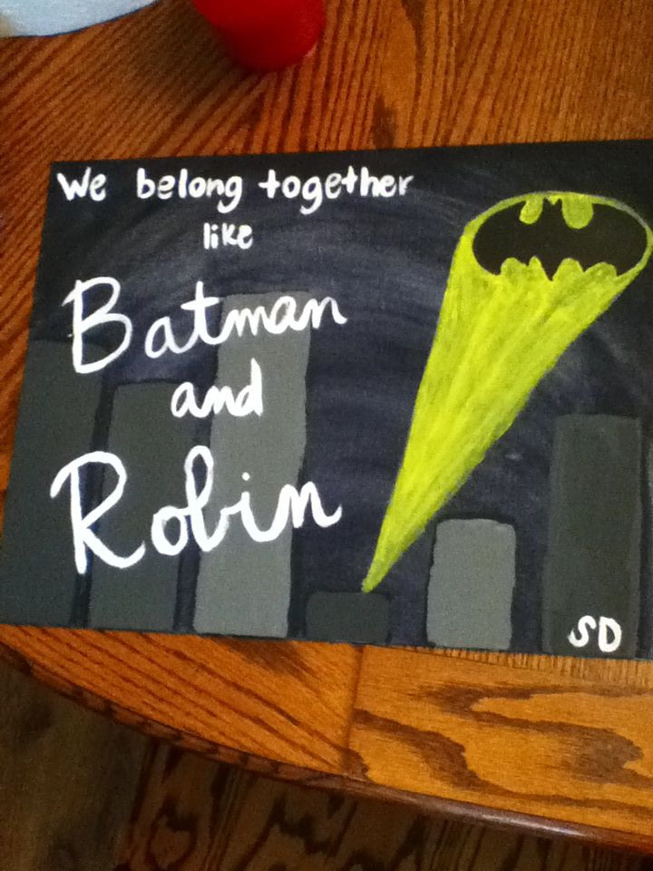 Batman Gift Ideas For Boyfriend
 Valentines day present for my batman loving boyfriend