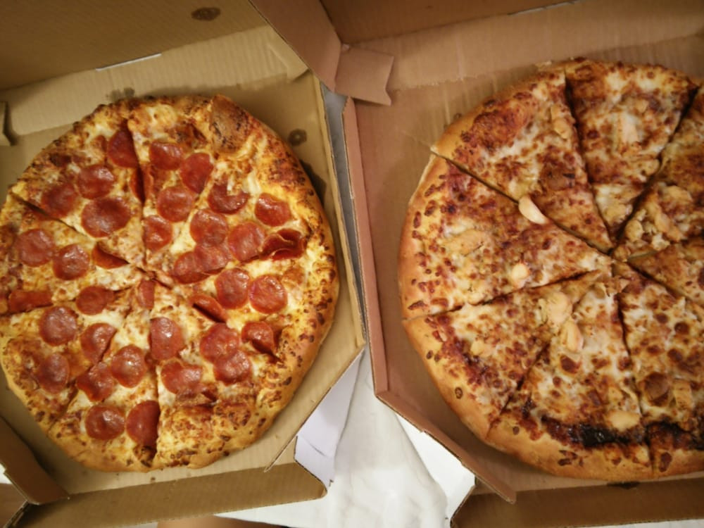 Bbq Chicken Pizza Dominos
 bbq chicken pizza and large pepperoni pizza 5 99