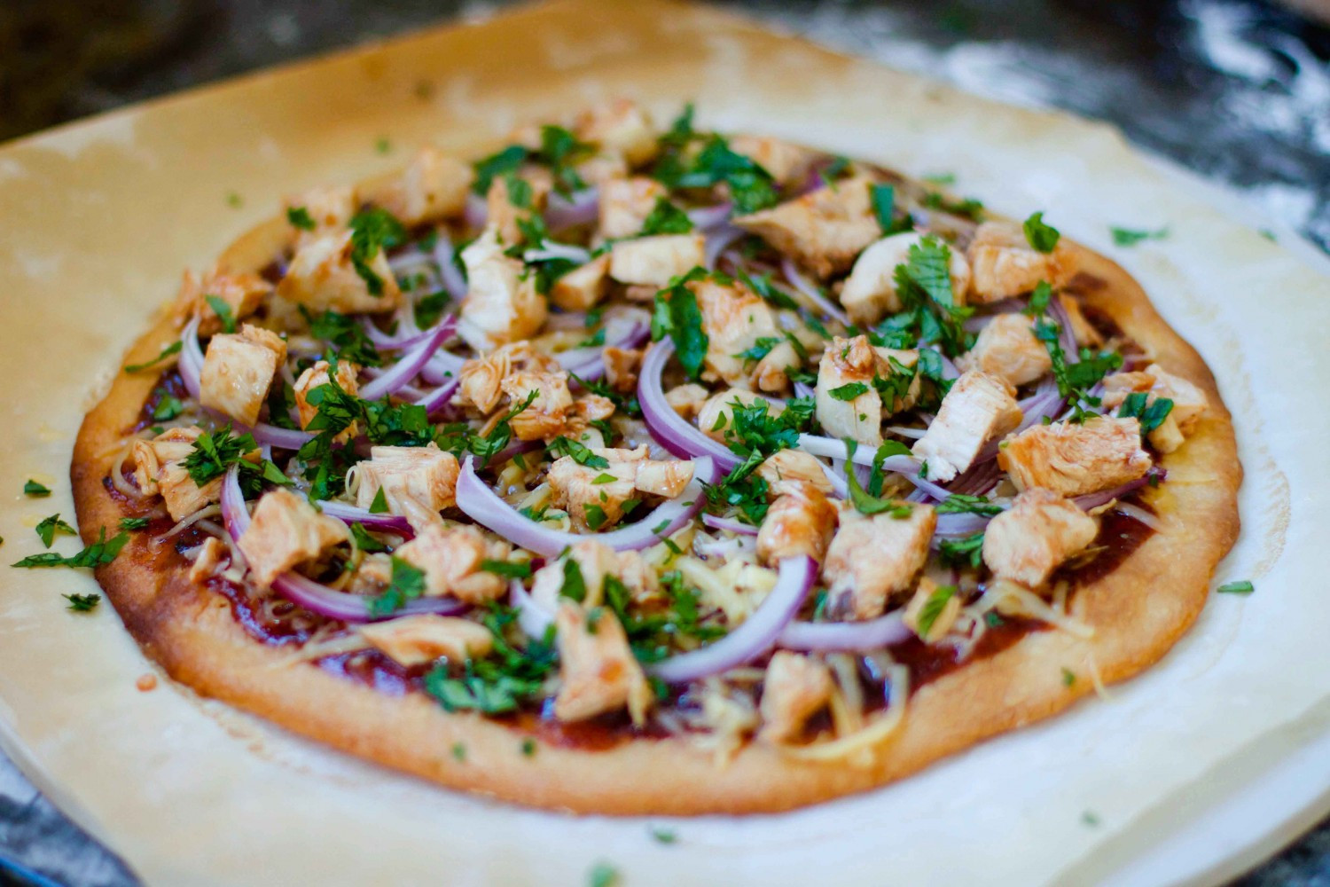 Bbq Chicken Pizza Recipe
 Barbecue Chicken Pizza on Paleo Pizza Crust