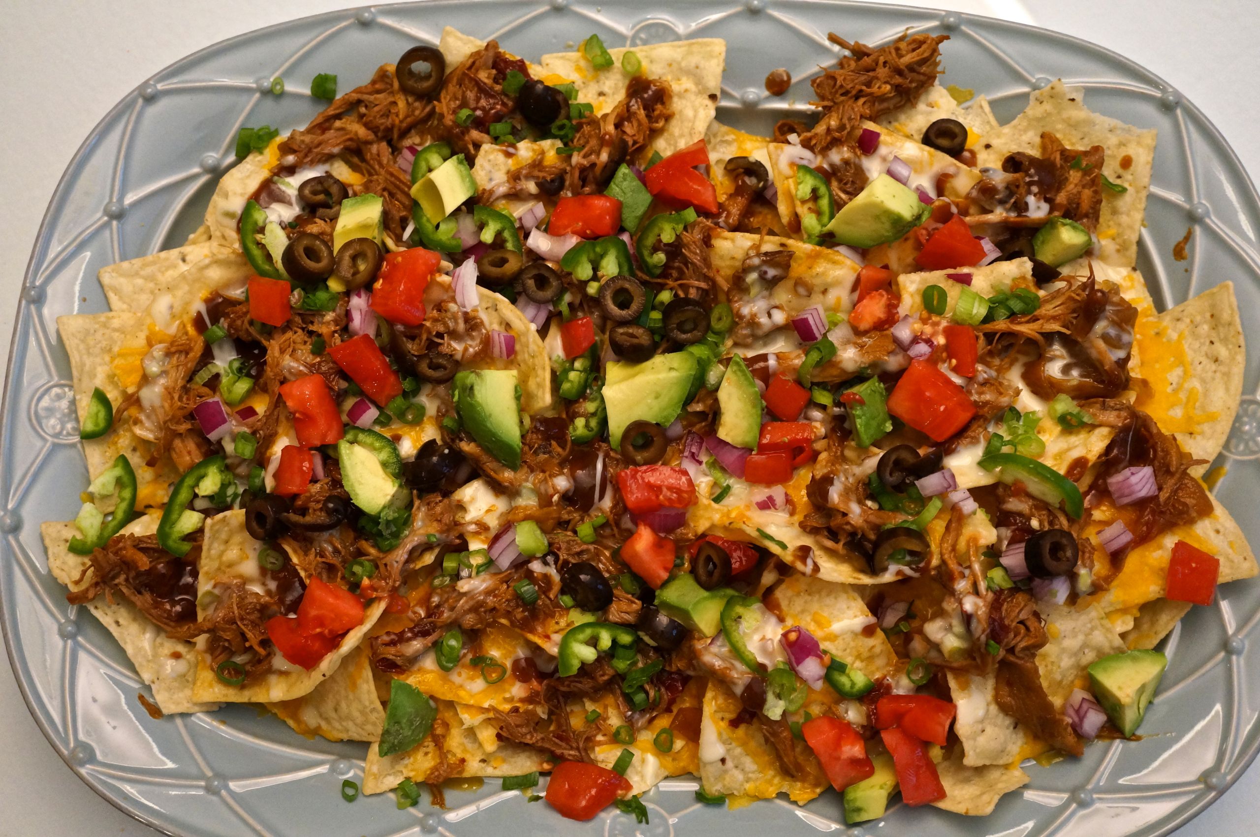 Bbq Pork Nachos
 Barbecue Pork Nachos