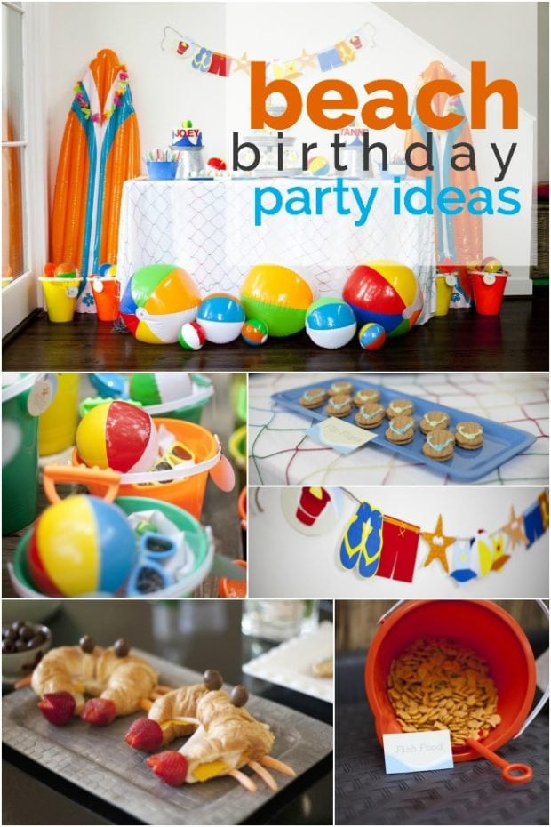 Beach Birthday Party Ideas Pinterest
 A Boy’s Beach Birthday Party Spaceships and Laser Beams