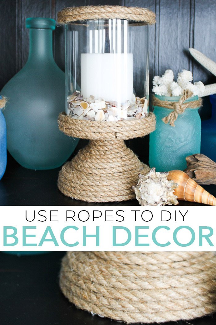 Beach DIY Decor
 DIY Beach Decor Using Rope The Country Chic Cottage