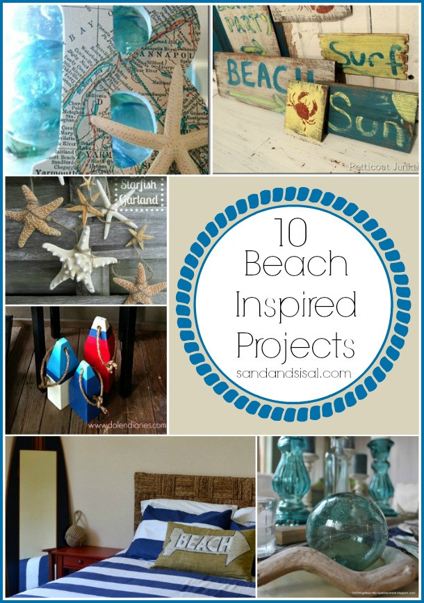 Beach DIY Decor
 10 Beach Inspired Projects Sand and Sisal
