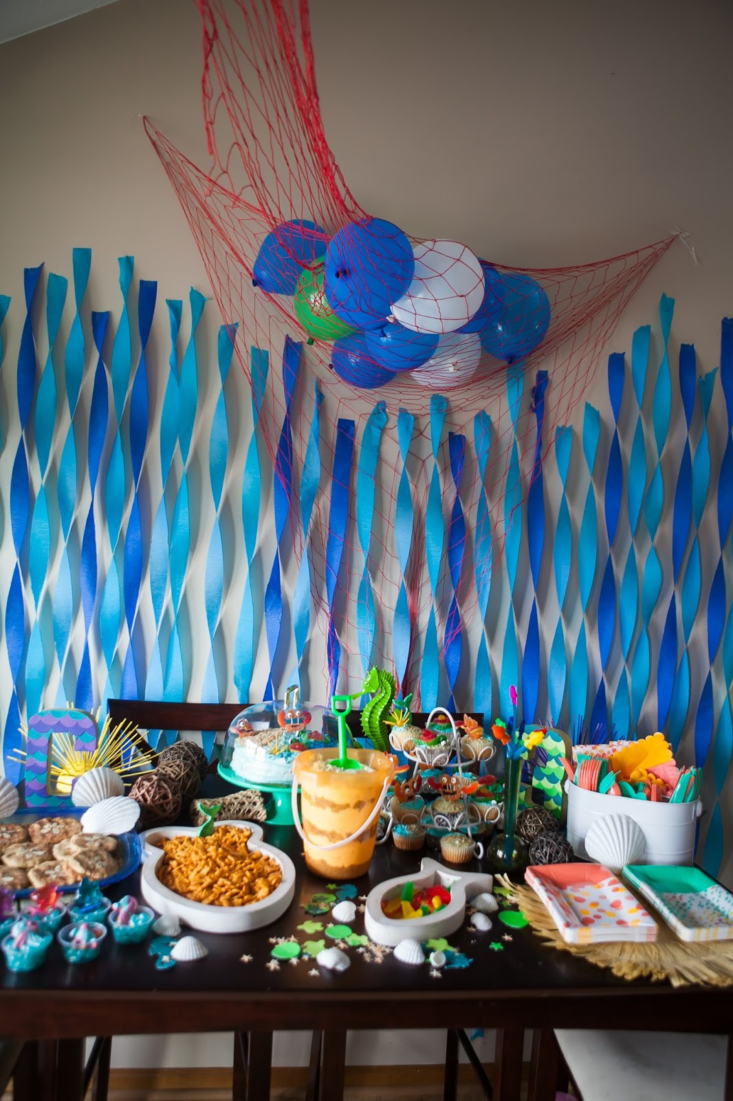 Beach Party Centerpiece Ideas
 You Are My Licorice Carys s Third Birthday Under the Sea