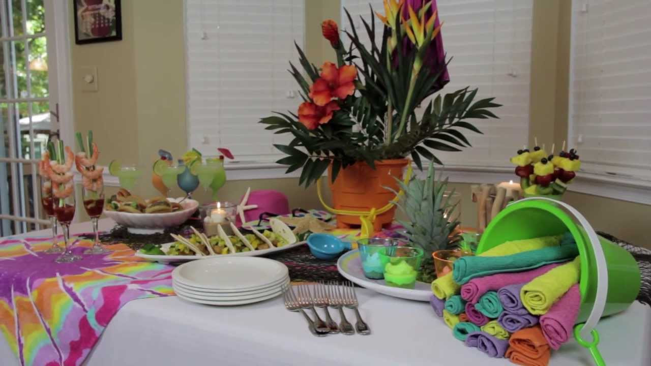 Beach Party Centerpiece Ideas
 How to Make Indoor Beach Party Decorations