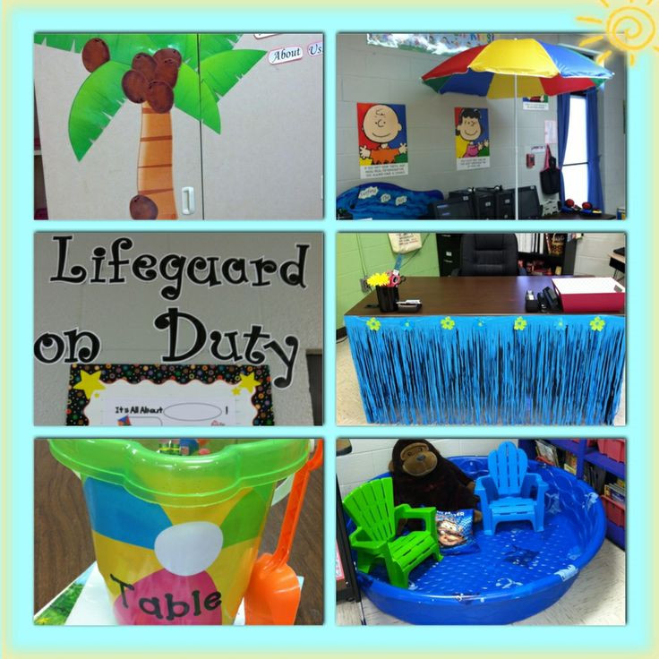 Beach Party Ideas For Kindergarten
 1000 images about Luau Beach Themed Classroom on