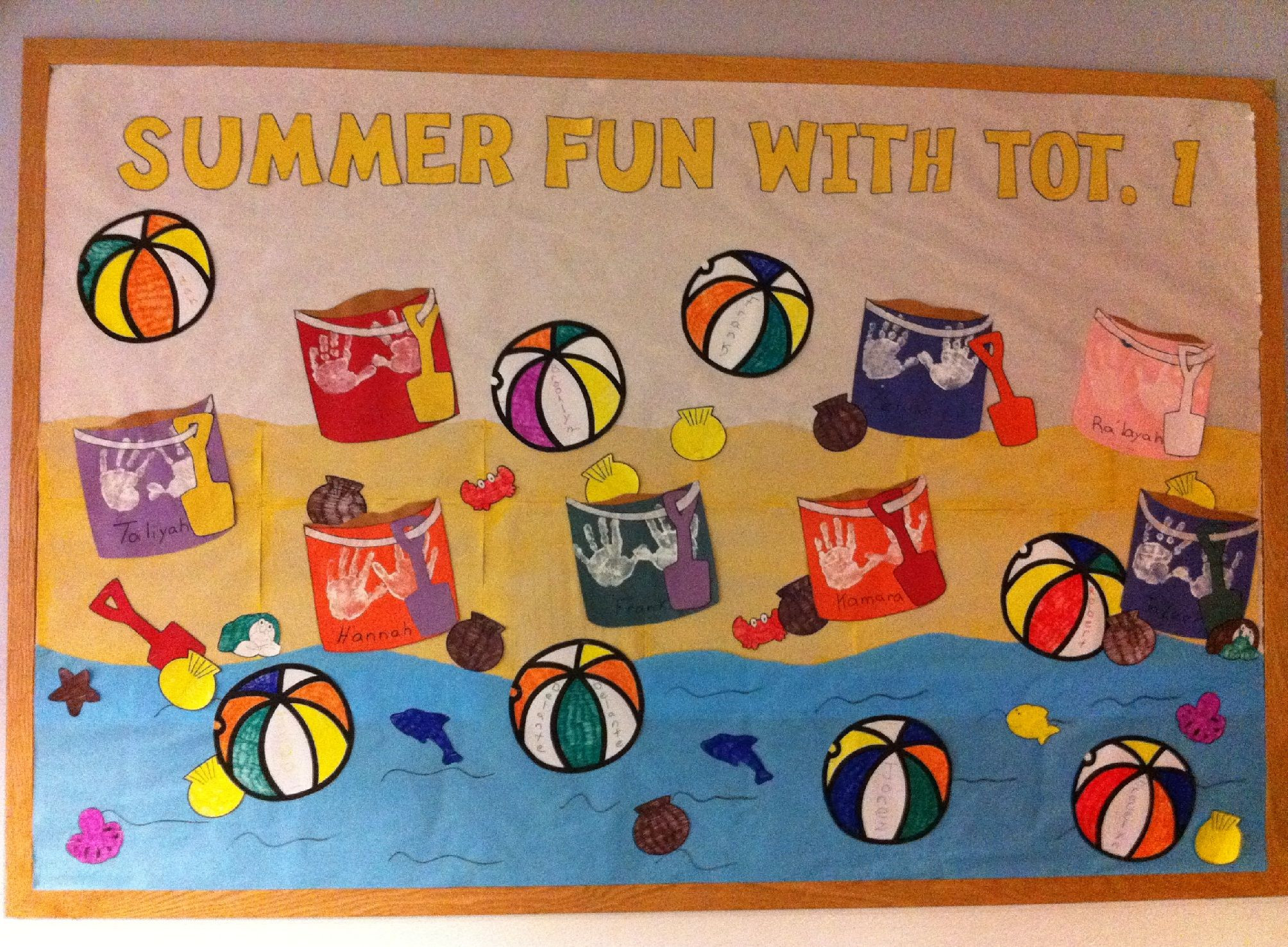 Beach Party Ideas For Kindergarten
 "Summer Fun" Beach Theme Bulletin Board Idea