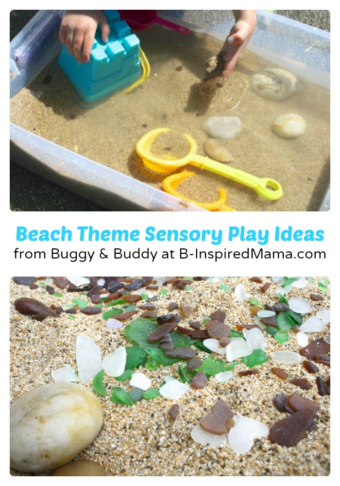 Beach Party Ideas For Kindergarten
 Preschool Beach Theme Sensory Play [From the Mamas] • B