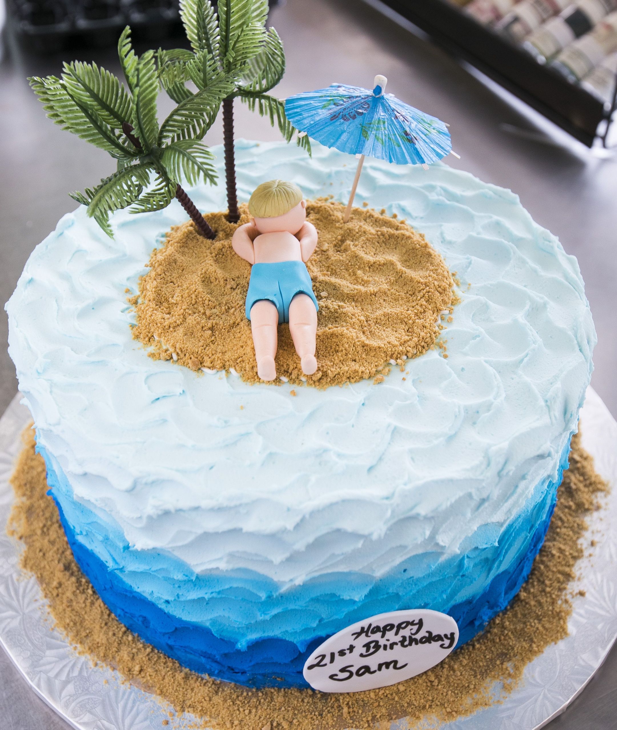 Beach Theme Birthday Cake
 Bakery Cakes in 2020