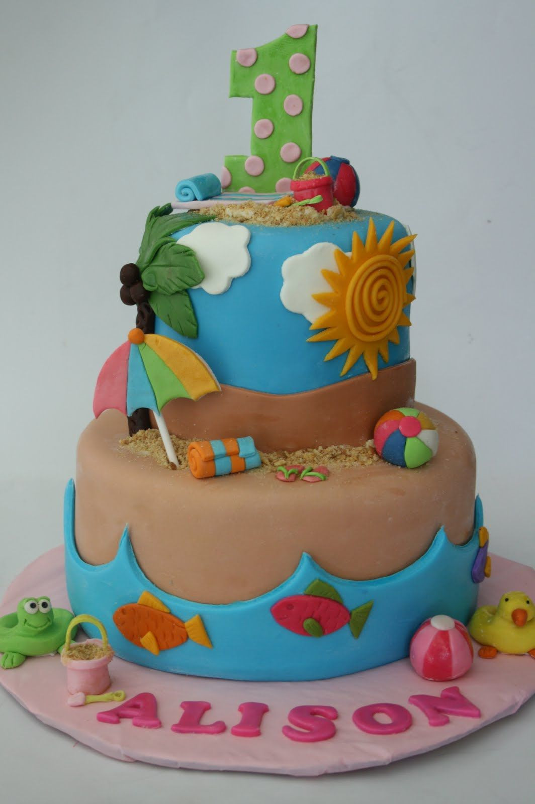 Beach Theme Birthday Cake
 Beach Cake