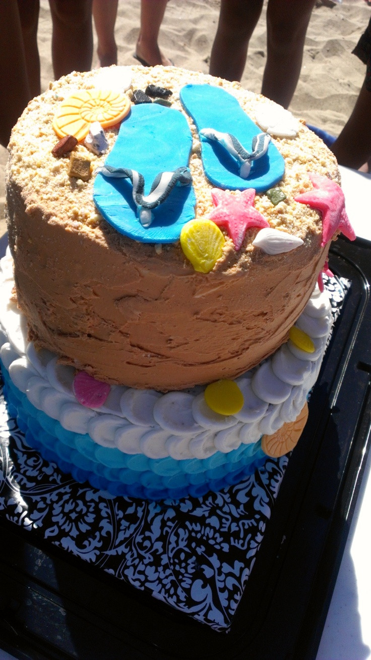 Beach Theme Birthday Cake
 45 best images about Beach theme birthday party on