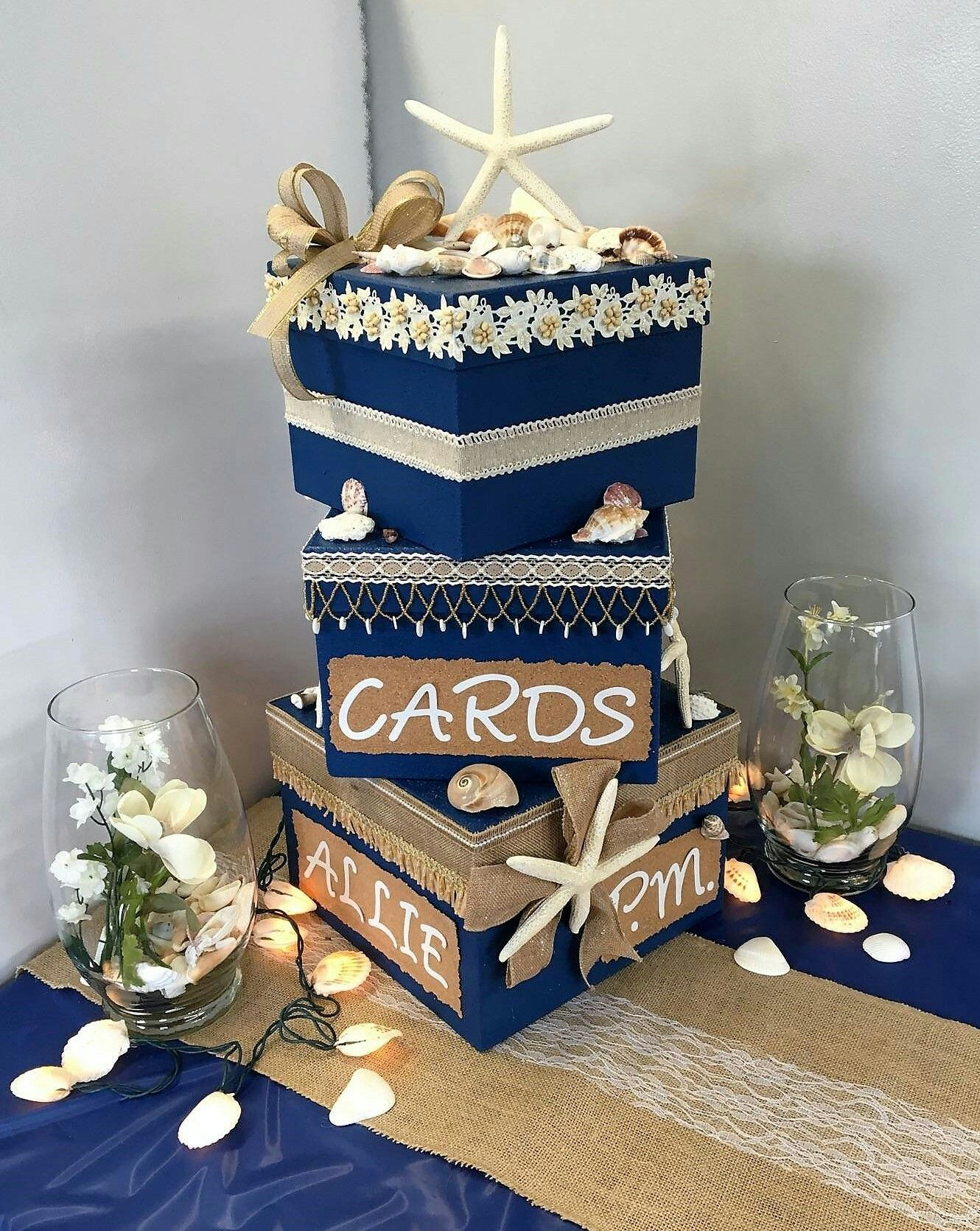 Beach Themed Engagement Party Ideas
 Card box for a beach themed graduation party Could be