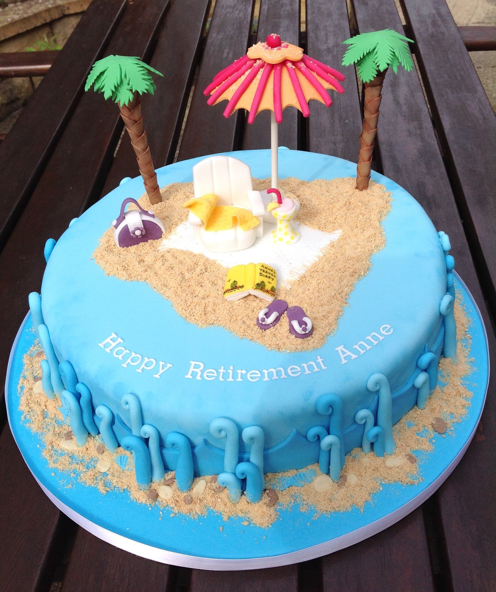 Beach Themed Retirement Party Ideas
 Beach themed Retirement Cake