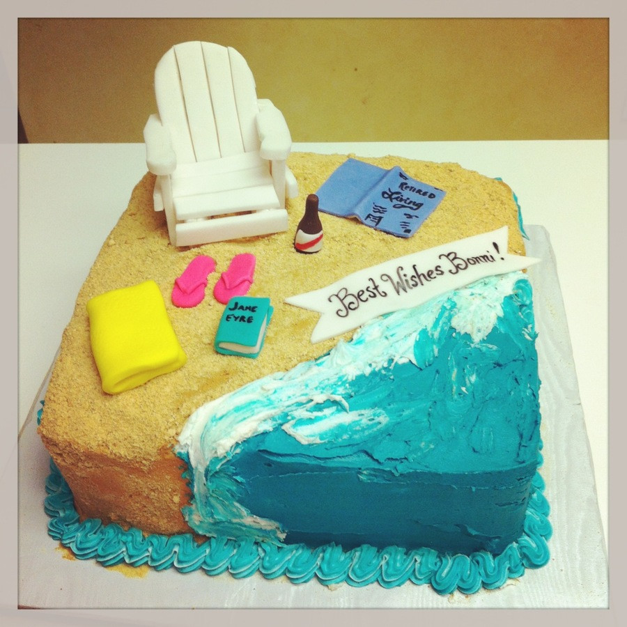 Beach Themed Retirement Party Ideas
 Beach Themed Retirement Cake CakeCentral