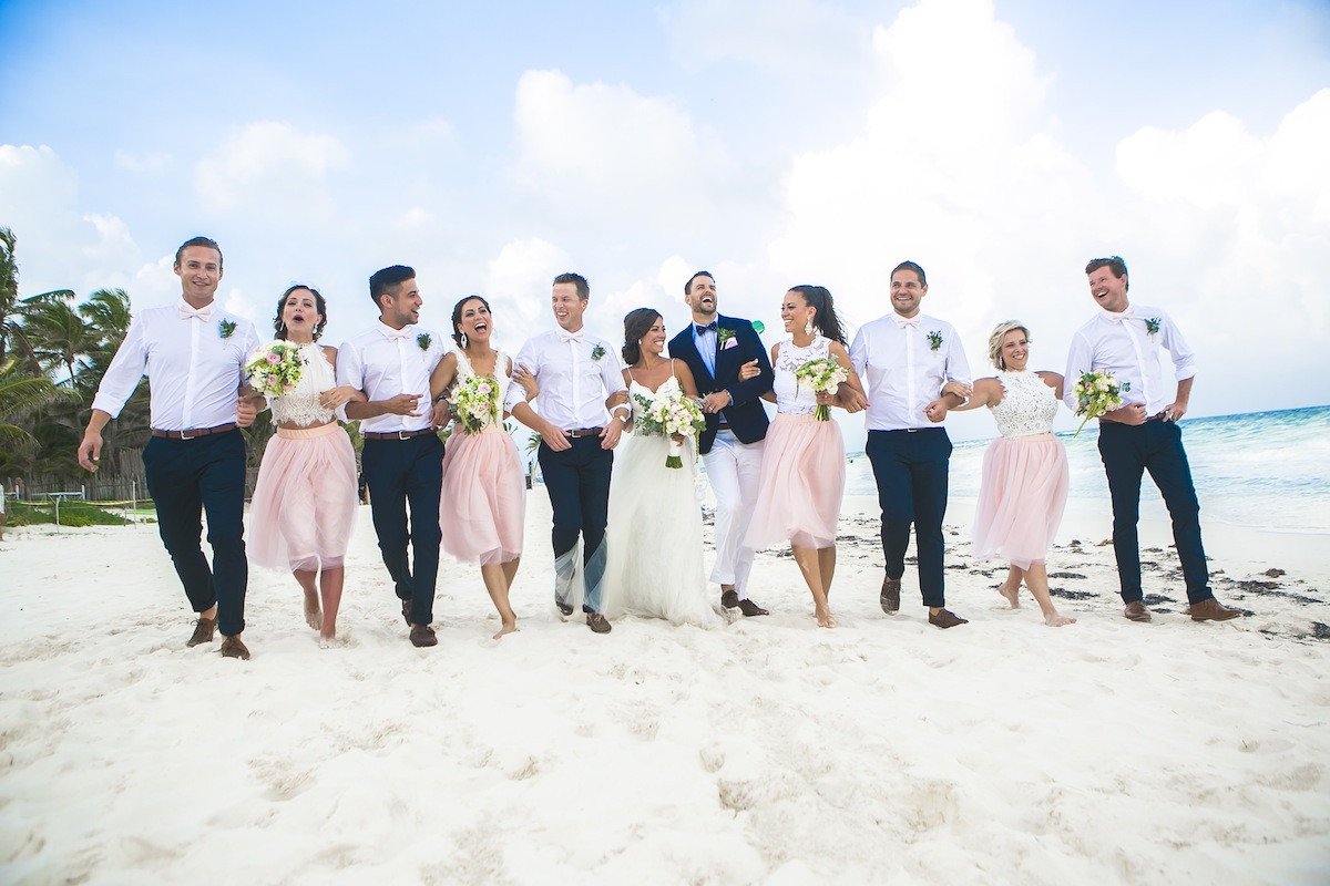 Beach Wedding Party
 Bridal Party Wedding graphy Gallery