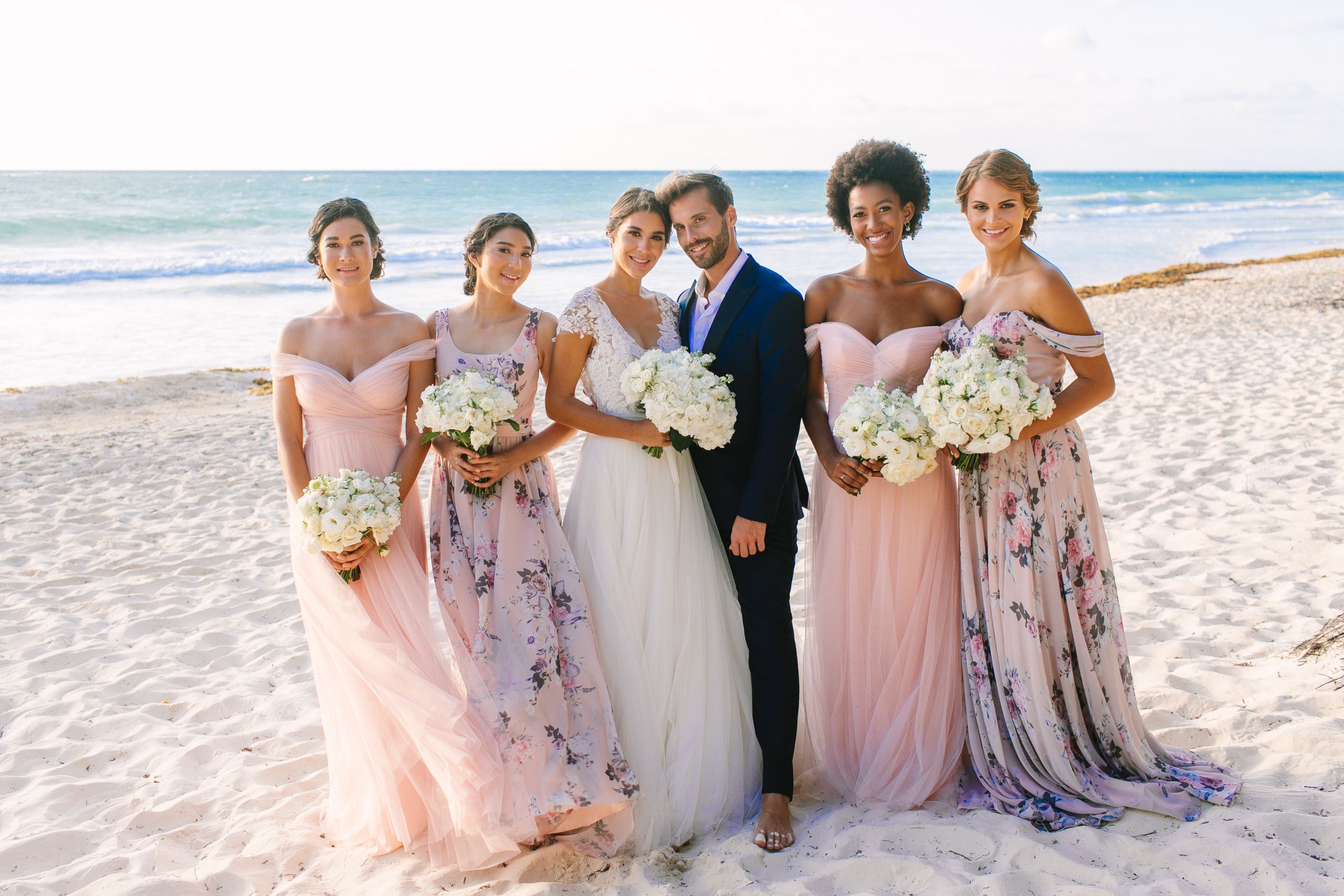 Beach Wedding Party
 Affordable Bridesmaid Dresses Perfect for Destination