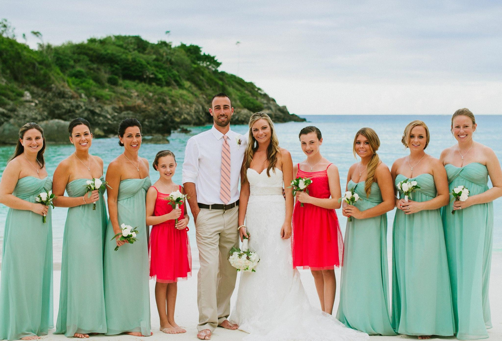 Beach Wedding Party
 Beach Wedding Linsey & Matt St John USVI Dune