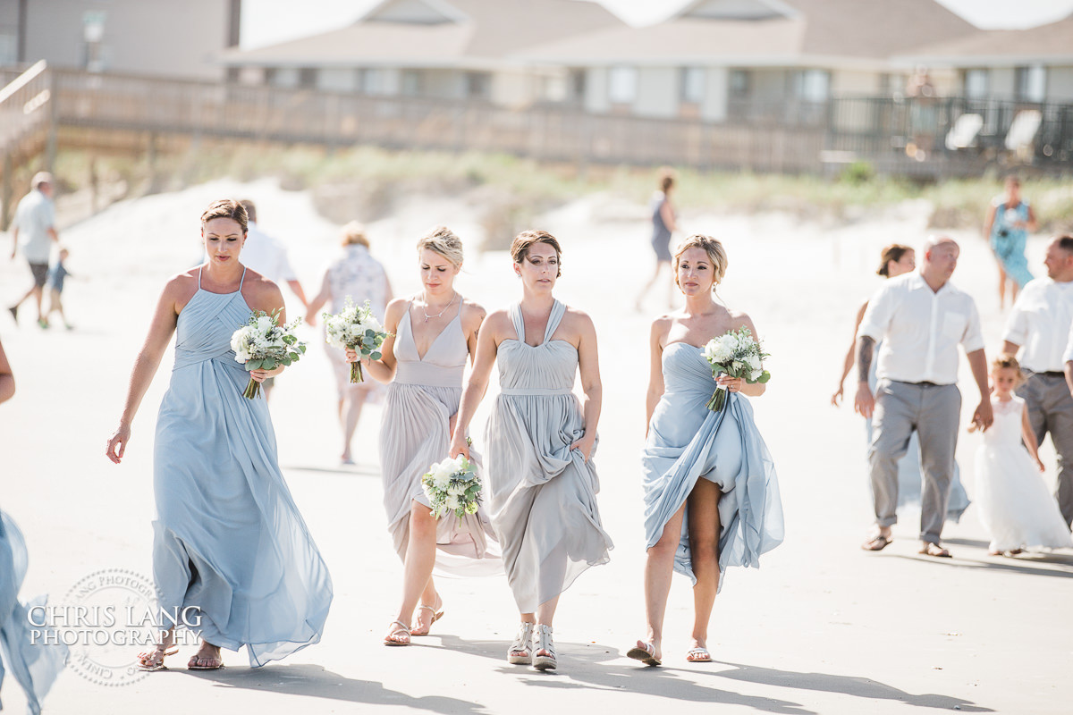 Beach Wedding Party
 Bridal Party s Chris Lang Weddings