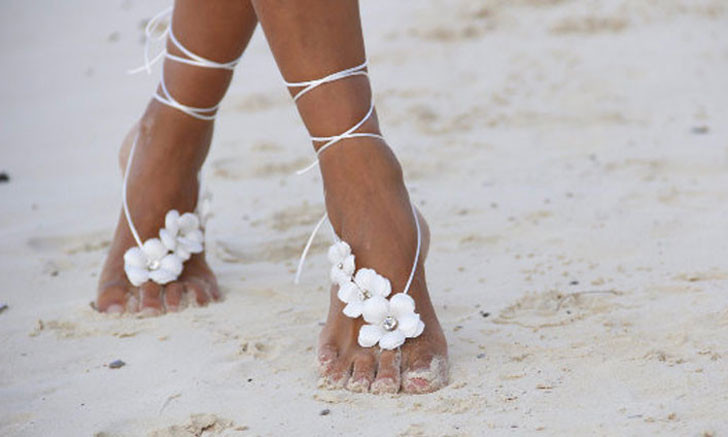 Beach Wedding Sandals For Bride
 30 Barefoot Beach Wedding Sandals For Brides & Bridesmaids