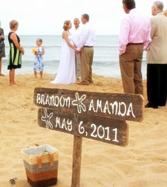 Beach Wedding Signs
 Beach Wedding Signs Starfish Sign Wedding Sign Beach Front