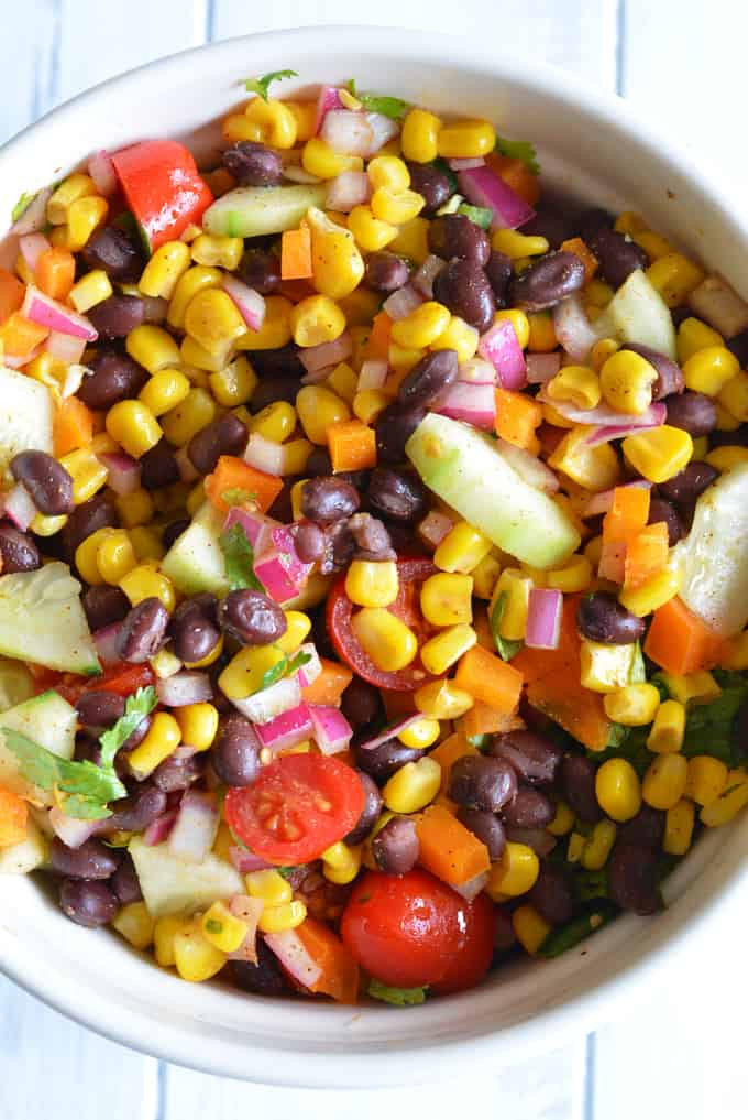 Bean And Corn Salad
 Black Bean and Corn Salad Nourished Simply
